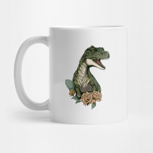 Dinosaur T rex in Summer Time Mug